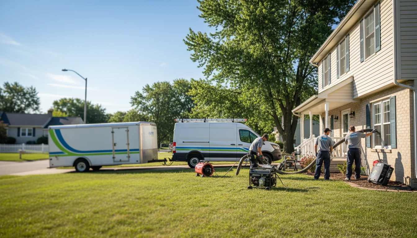 Flooded Basement Restoration And Cleanup With Repair in Randolph, KS near me